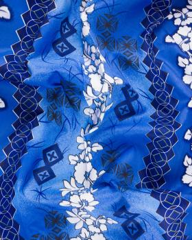 Polynesian fabric HAERE Blue - Tissushop